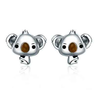 Koala Bear Earrings - The Silver Goose SA