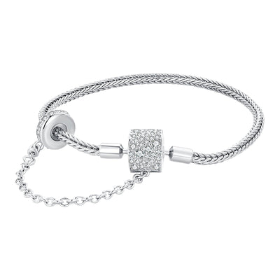 Cylindrical Snake Chain Bracelet - The Silver Goose SA
