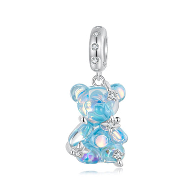Dreamy Bear Pendant Charm - The Silver Goose SA