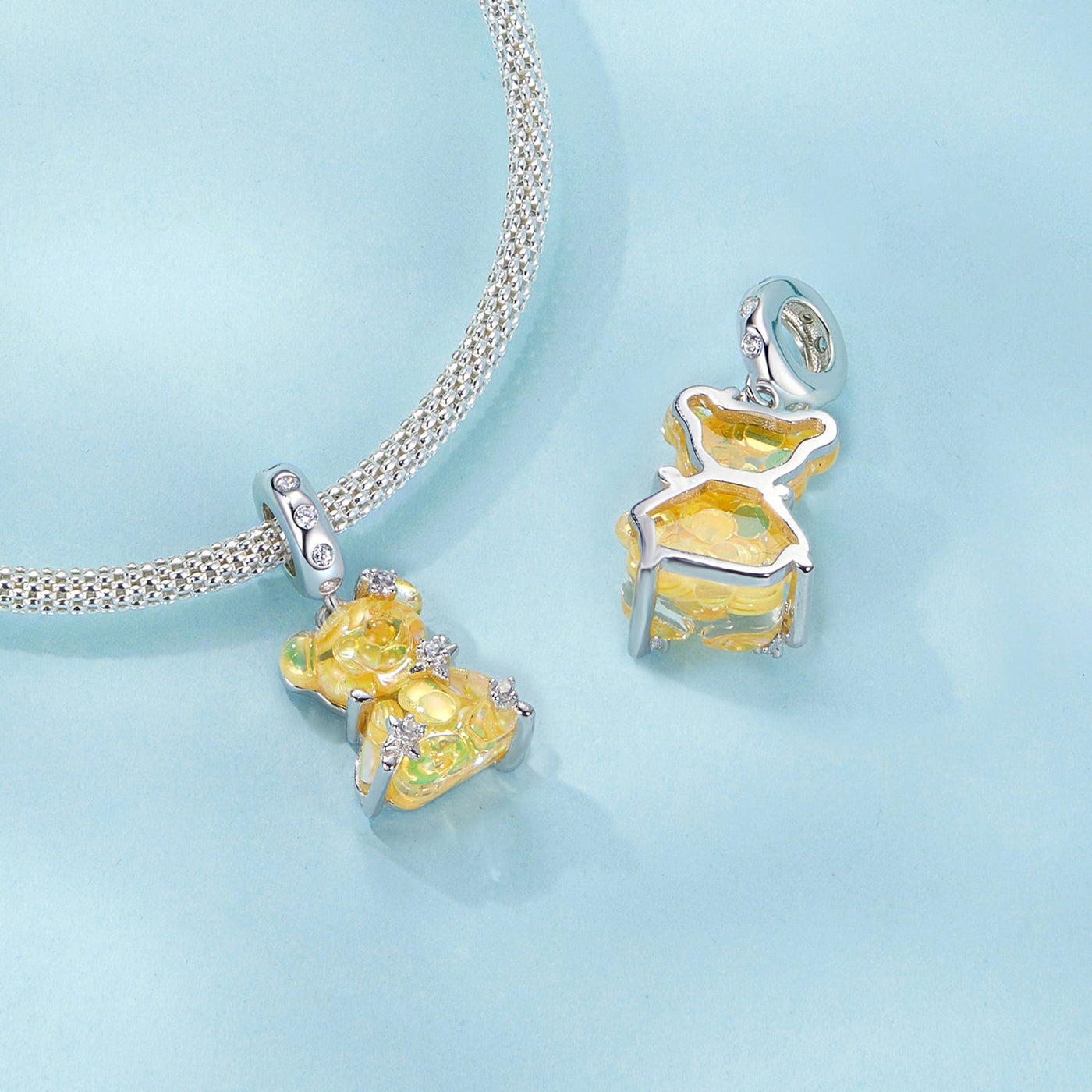 Dreamy Bear Pendant Charm - The Silver Goose SA