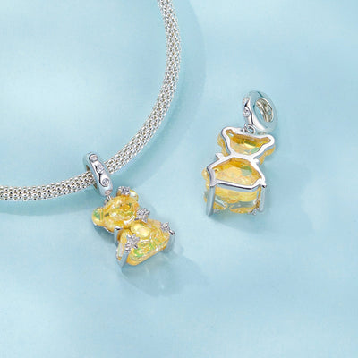 Dreamy Bear Pendant Charm - The Silver Goose SA
