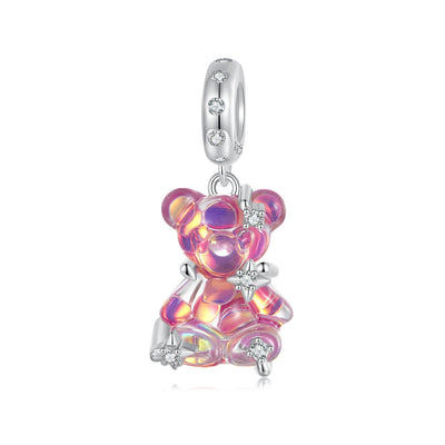 Dreamy Bear Pendant Charm - The Silver Goose SA