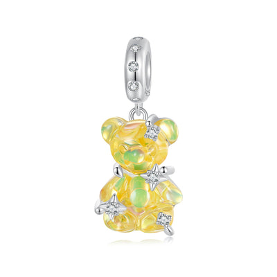 Dreamy Bear Pendant Charm - The Silver Goose SA