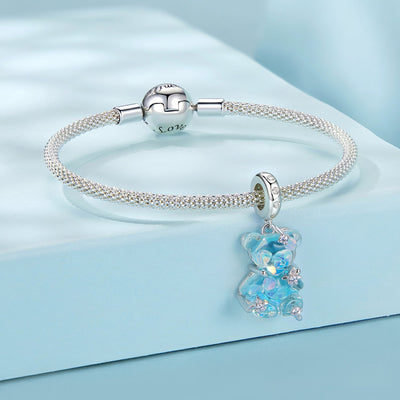 Dreamy Bear Pendant Charm - The Silver Goose SA