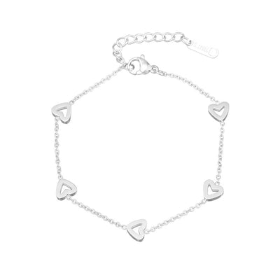 Hearts Strand Bracelet - The Silver Goose SA