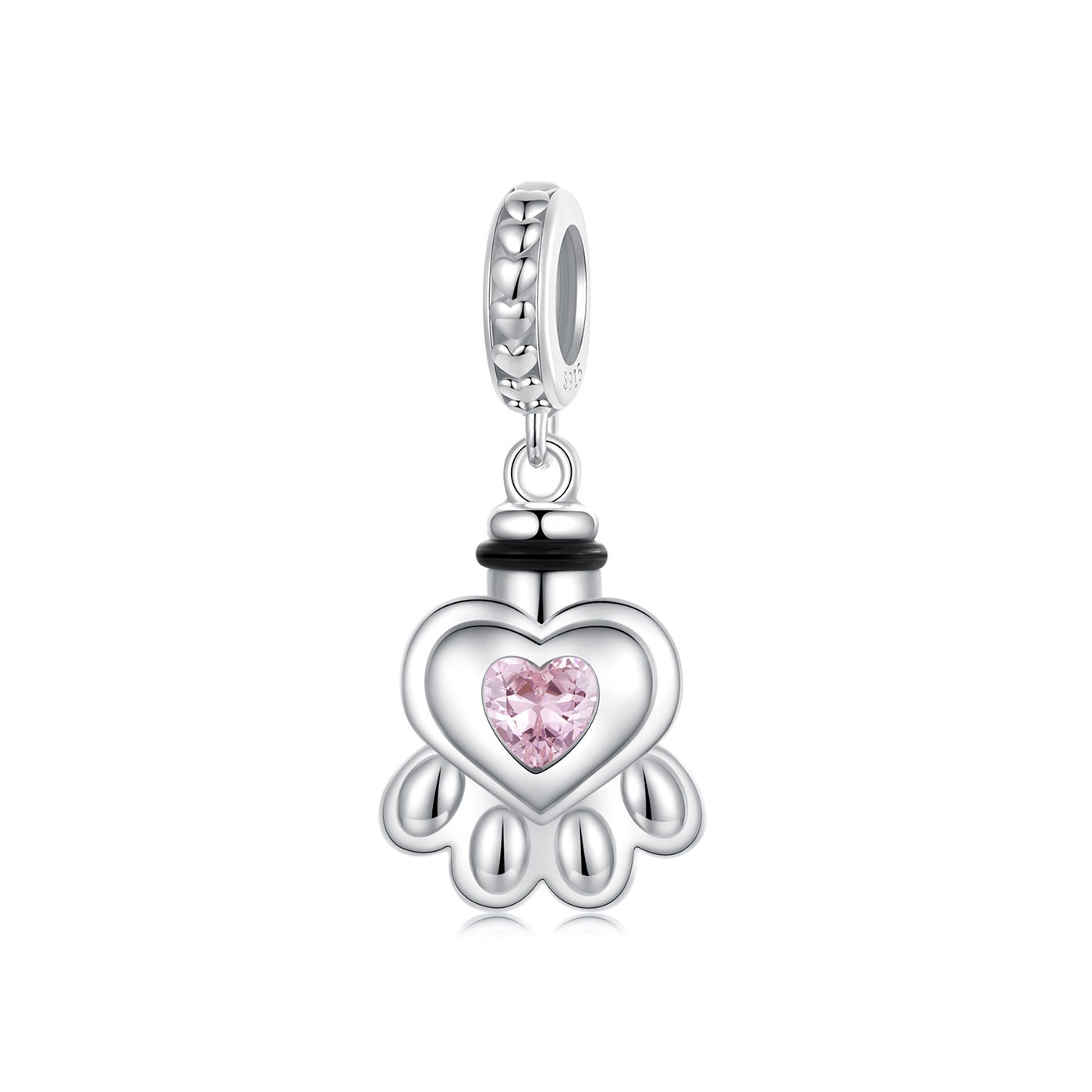 Paw Print Memorial Pendant Charm - The Silver Goose SA