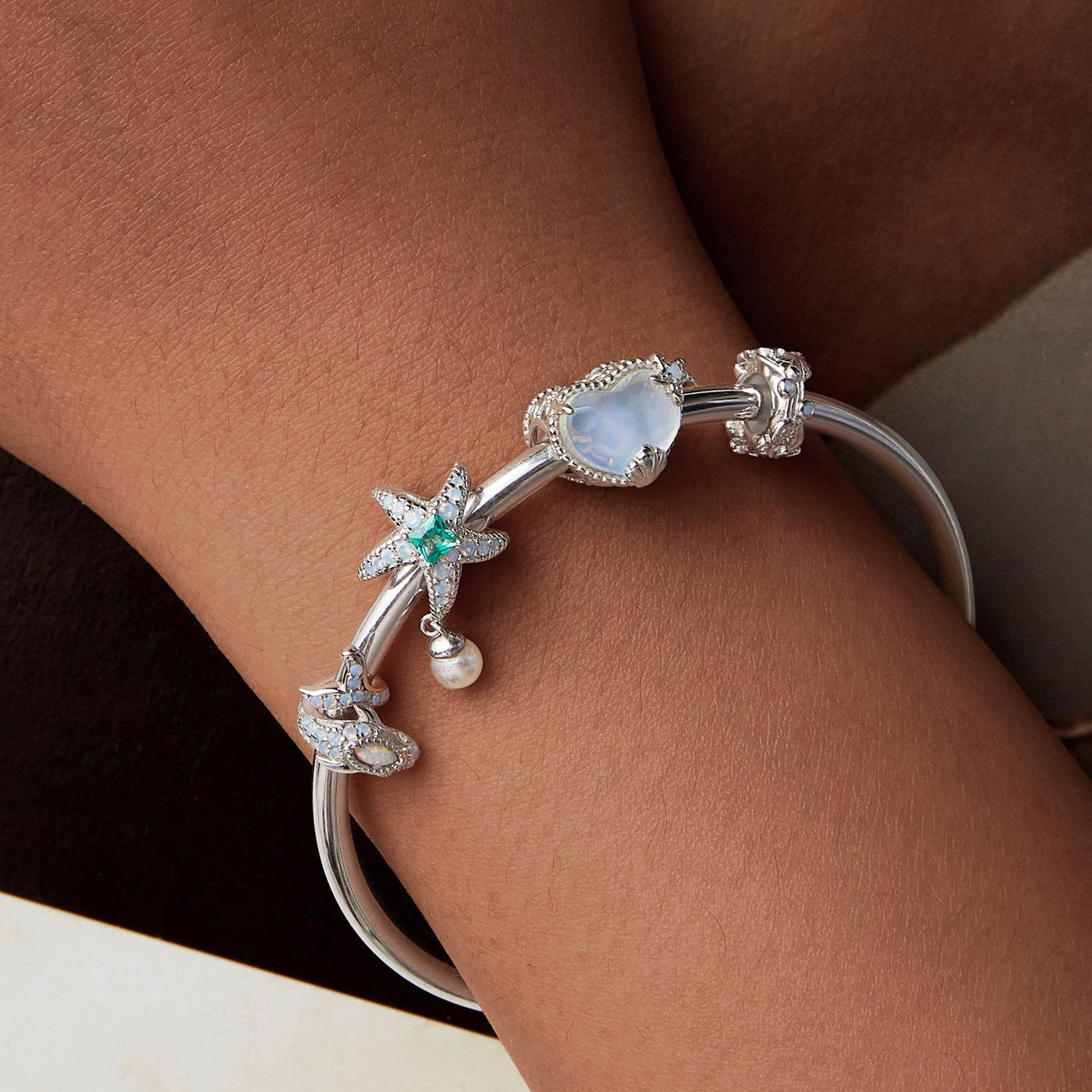 Pearly Whale Charm - The Silver Goose SA