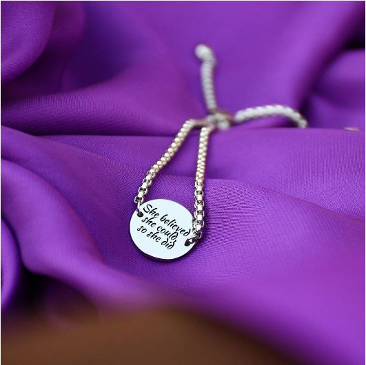 Personalized Tennis Bracelet - The Silver Goose SA