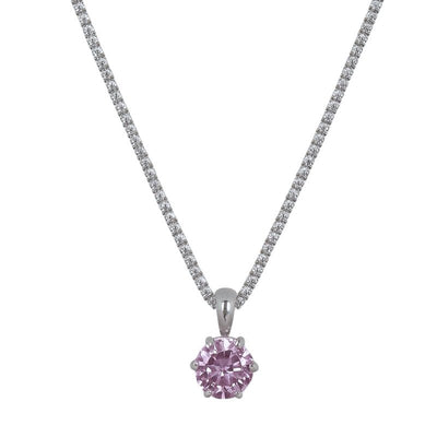 Pink Stone Pendant Necklace - The Silver Goose SA