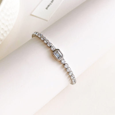 Radiant Stone Tennis Bracelet - The Silver Goose SA
