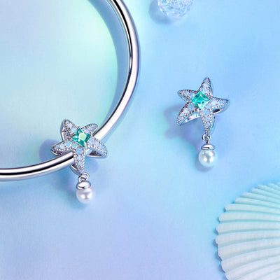 Starfish Pearl Charm - The Silver Goose SA