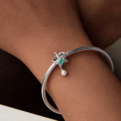 Starfish Pearl Charm - The Silver Goose SA