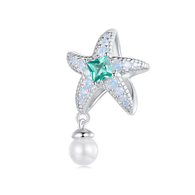 Starfish Pearl Charm - The Silver Goose SA