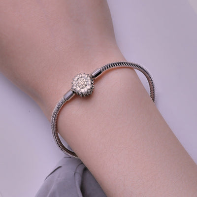 Sunflower Snake Chain Bracelet - The Silver Goose SA
