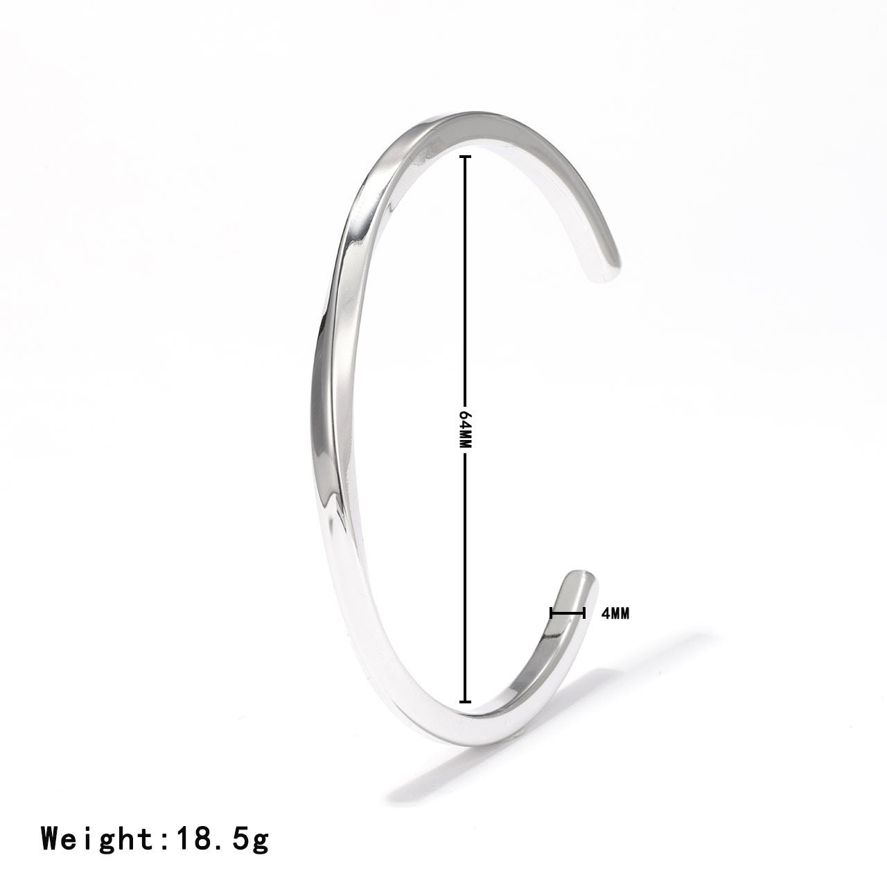 Twisted Open Bangle - The Silver Goose SA