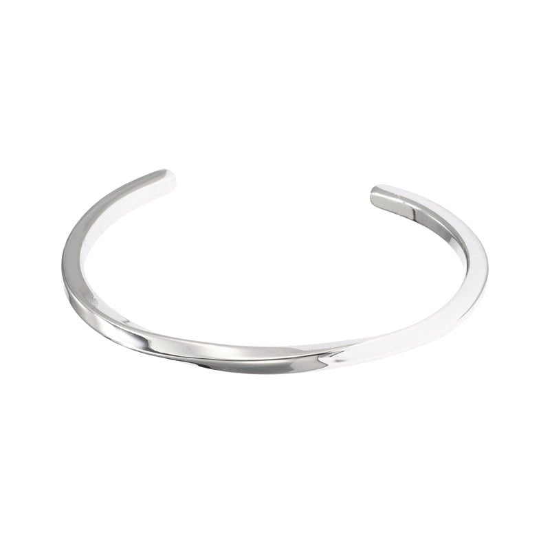 Twisted Open Bangle - The Silver Goose SA