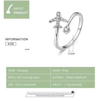 Aeroplane Ring - The Silver Goose SA