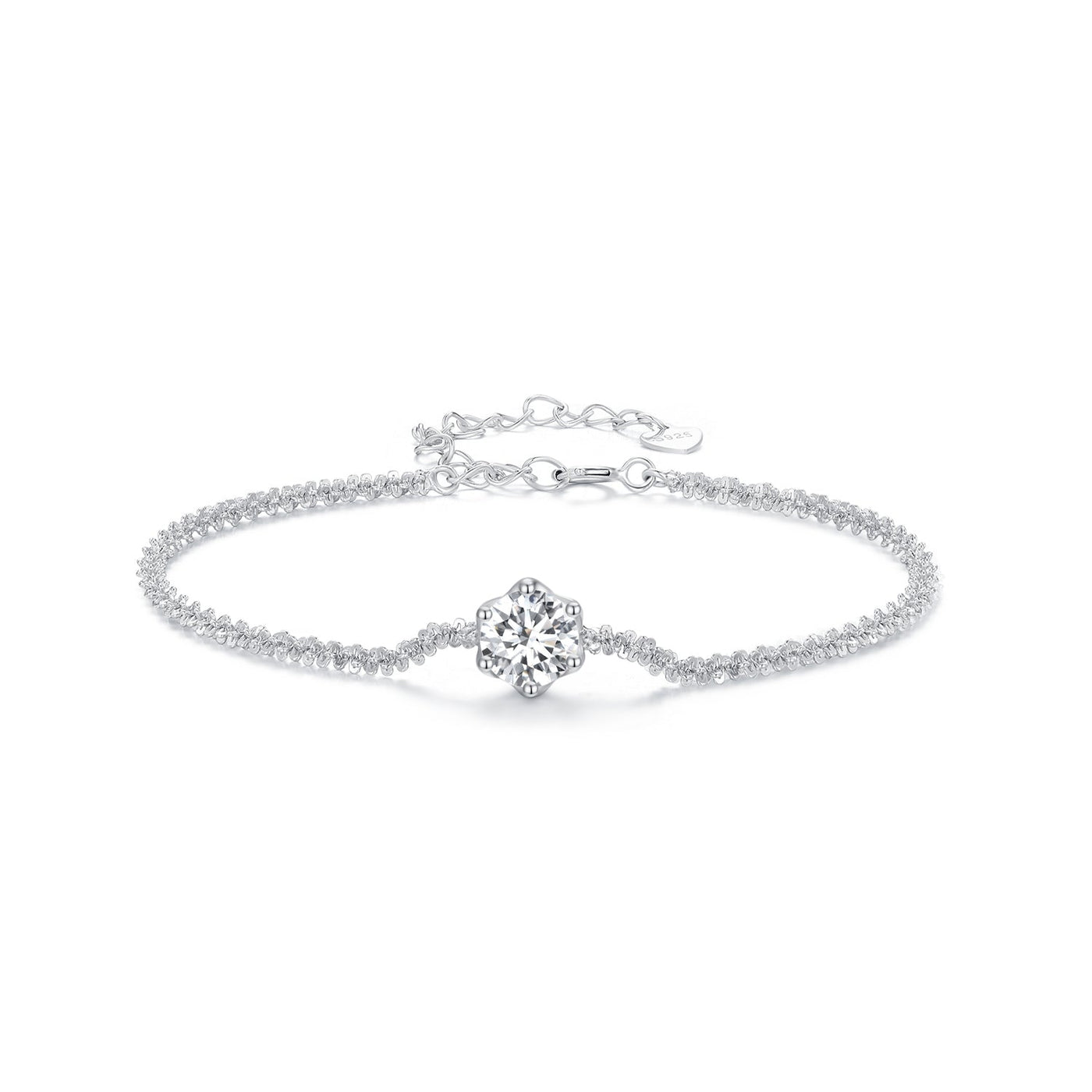 Alice Moissanite Strand Bracelet - The Silver Goose SA