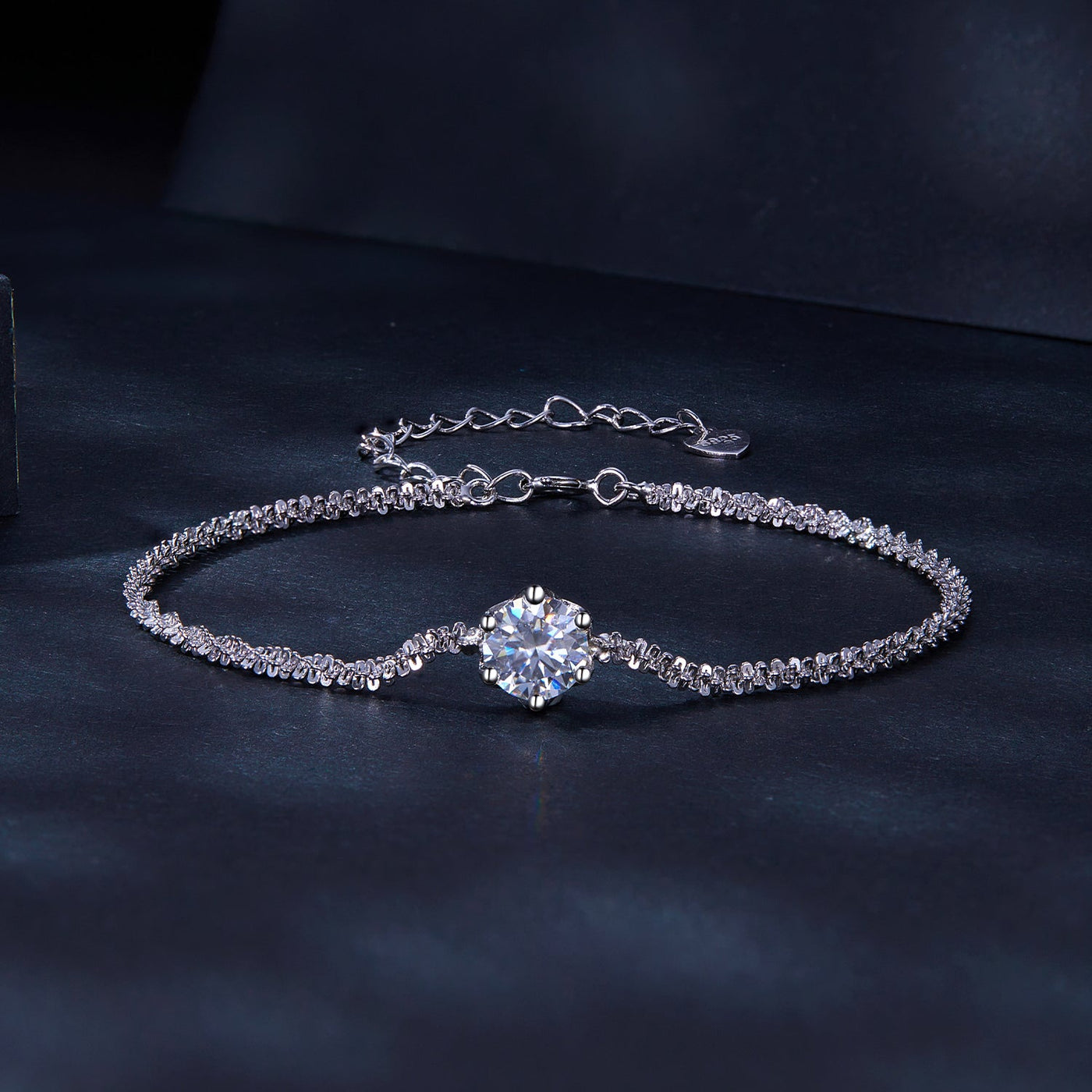 Alice Moissanite Strand Bracelet - The Silver Goose SA