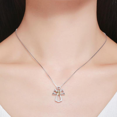 Angel Pendant Necklace - The Silver Goose SA