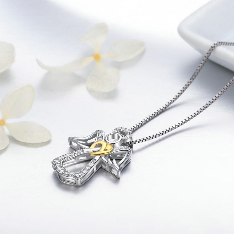 Angel Pendant Necklace - The Silver Goose SA