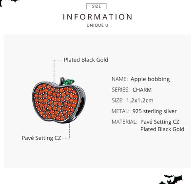 Apple Charm - The Silver Goose SA