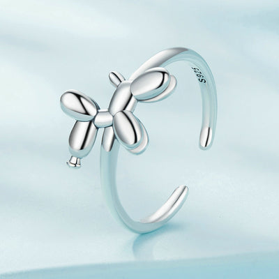 Balloon Puppy Open Ring - The Silver Goose SA