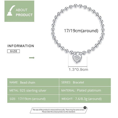 Bead Chain Bracelet - The Silver Goose SA