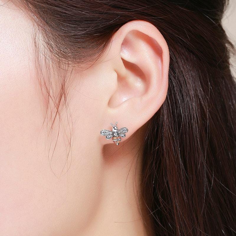 Bee Earrings - The Silver Goose SA