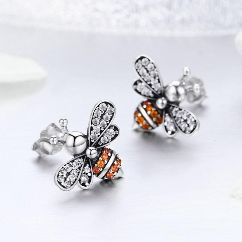 Bee Earrings - The Silver Goose SA