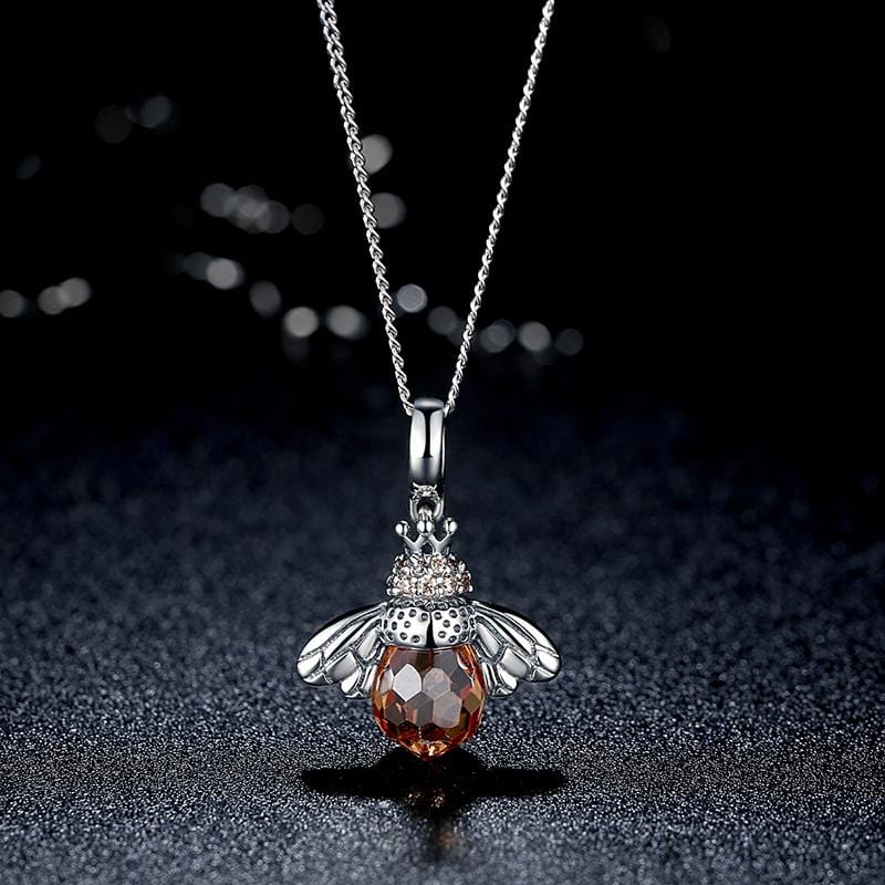 Bee Pendant Necklace - The Silver Goose SA