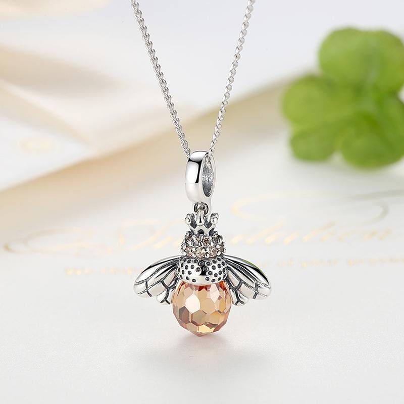 Bee Pendant Necklace - The Silver Goose SA