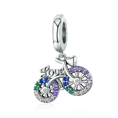 Bicycle Pendant Charm - The Silver Goose SA