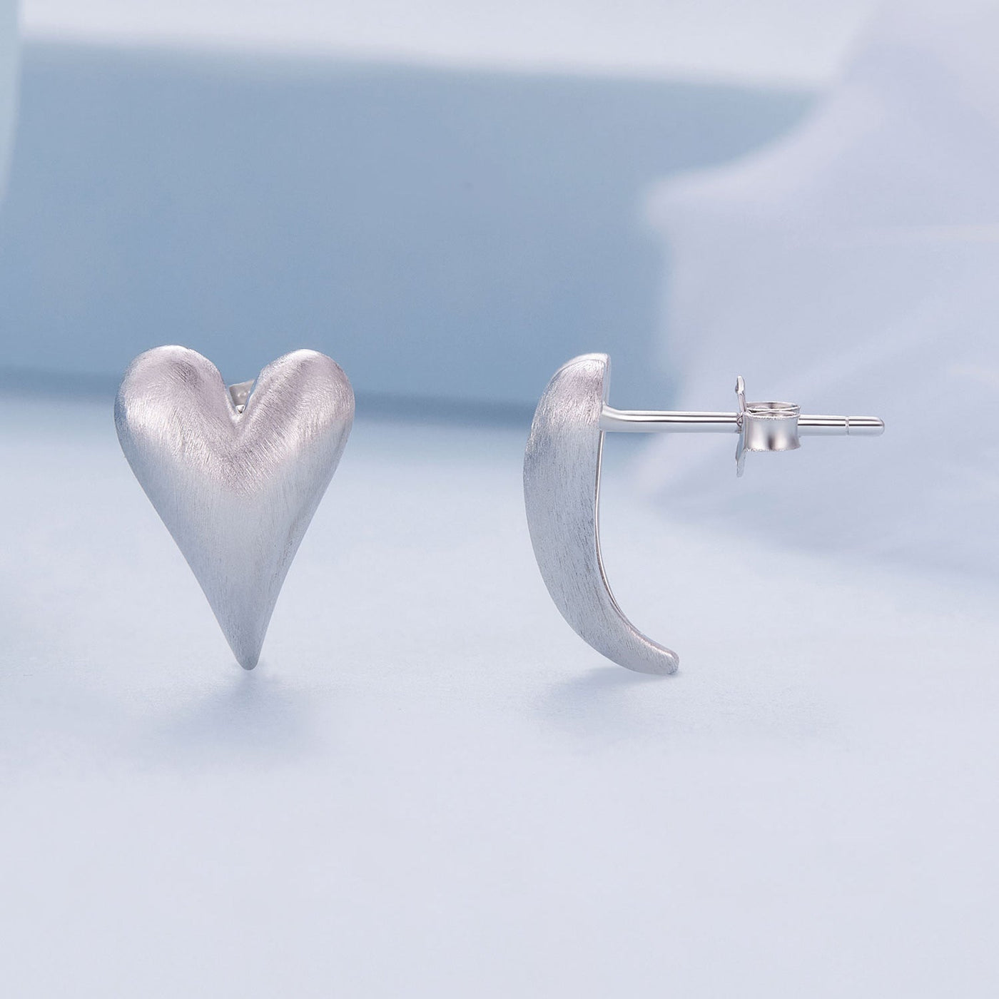 Big Heart Earrings - The Silver Goose SA