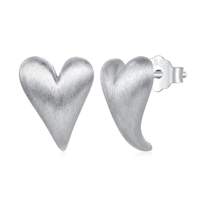Big Heart Earrings - The Silver Goose SA