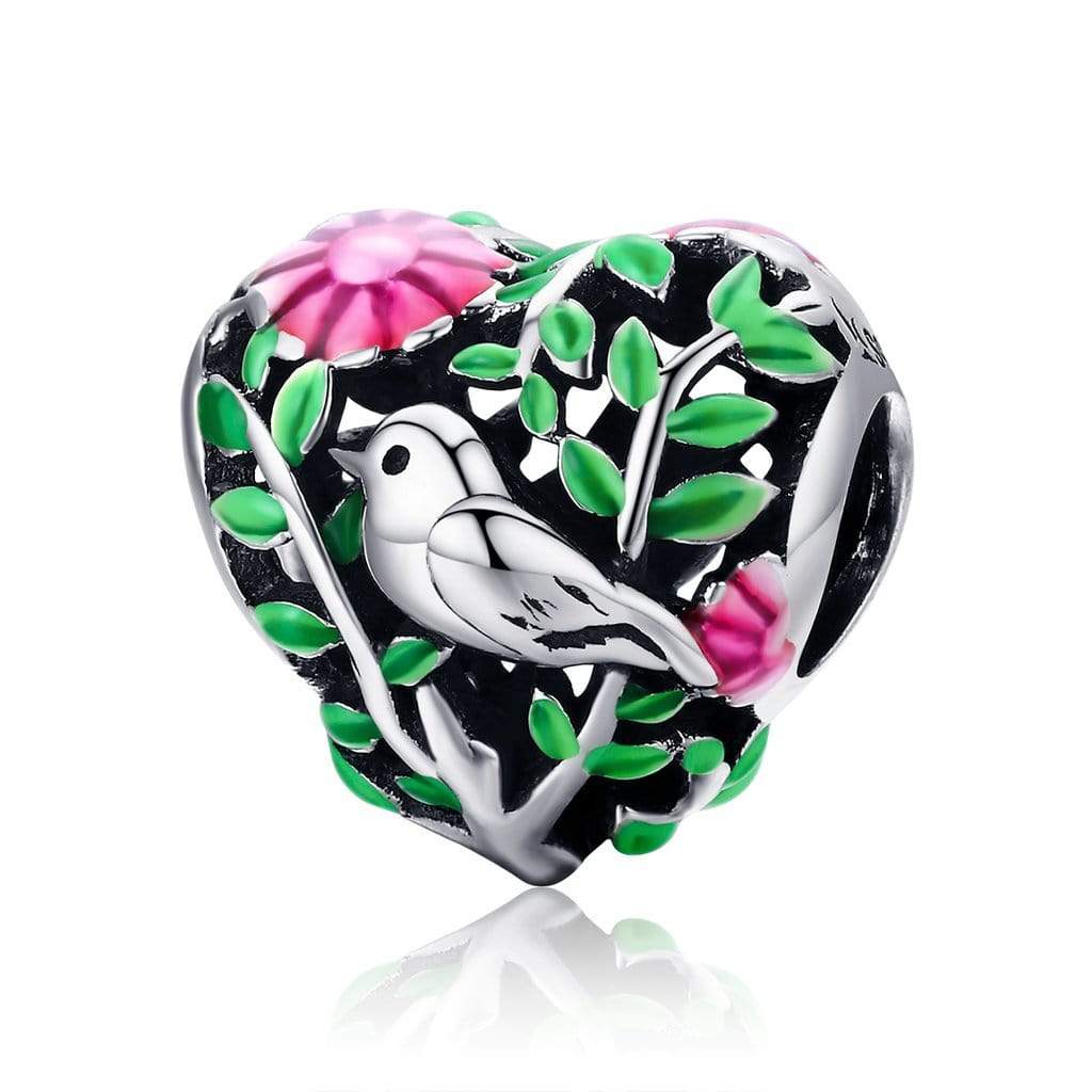 Bird Woods Charm - The Silver Goose SA