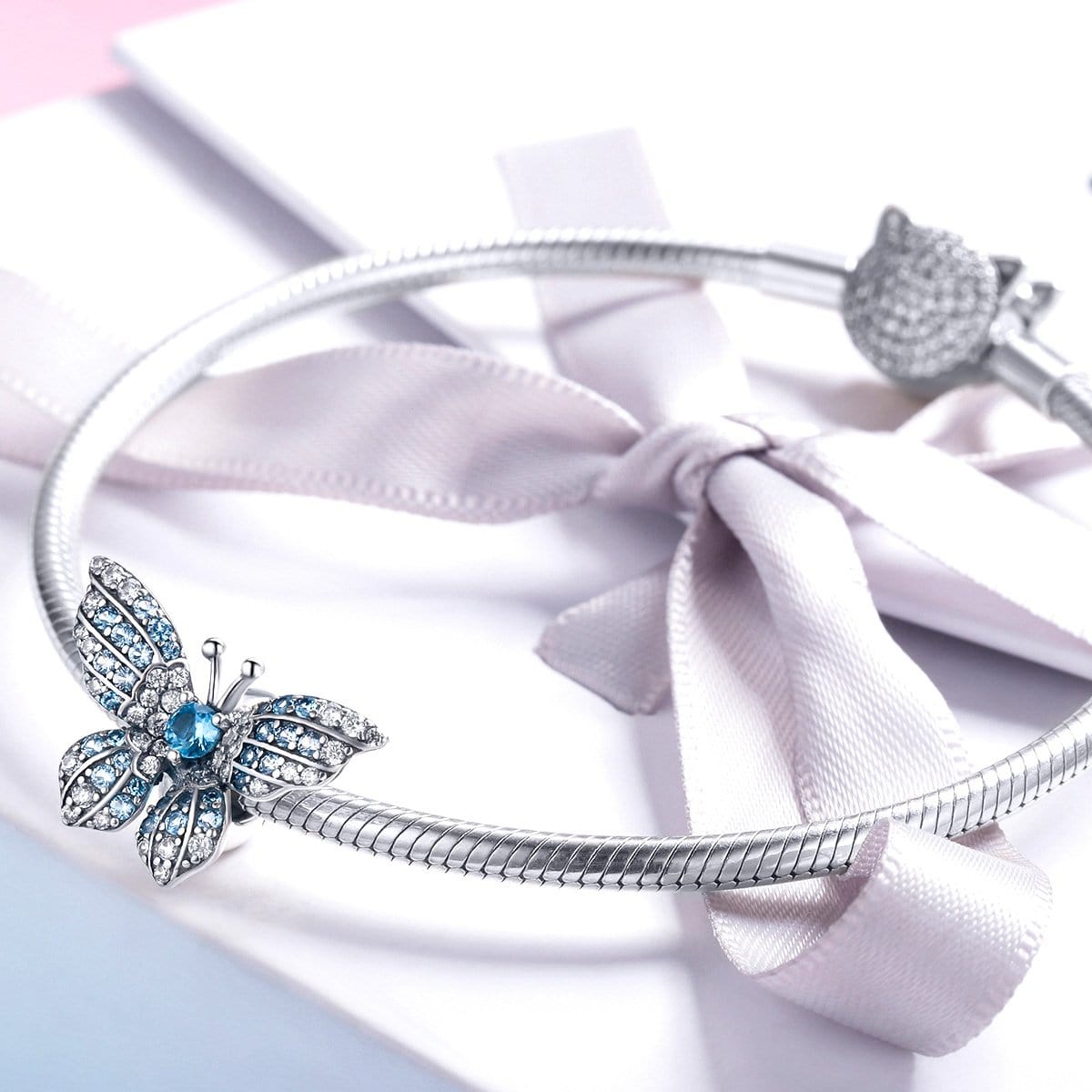 Blue Butterfly Stopper - The Silver Goose SA