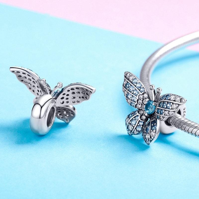 Blue Butterfly Stopper - The Silver Goose SA