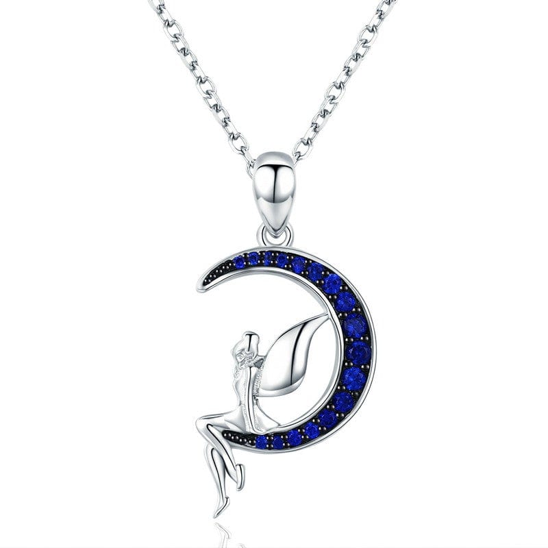 Blue Moon Fairy Pendant Necklace - The Silver Goose SA