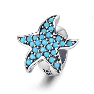 Blue Starfish Stopper - The Silver Goose SA