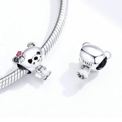 Bride Bear Charm - The Silver Goose SA