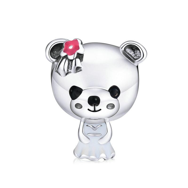 Bride Bear Charm - The Silver Goose SA