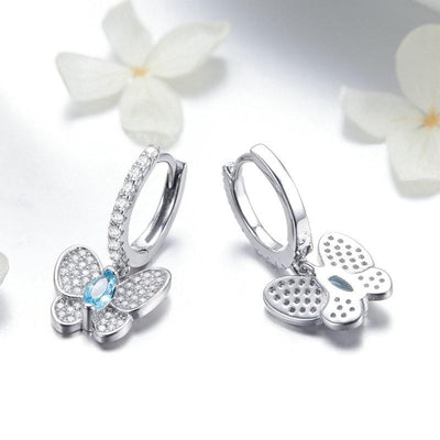 Butterfly Dangle Earrings - The Silver Goose SA
