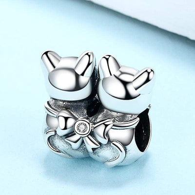 Cats Best Friends Charm - The Silver Goose SA