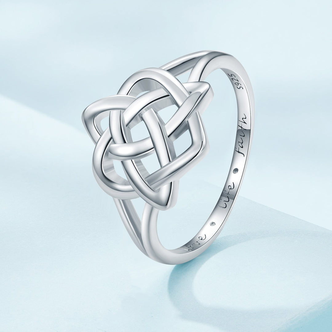 Celtic Knot Ring Silver Men's Celtic Knot Wedding Ring — Unique