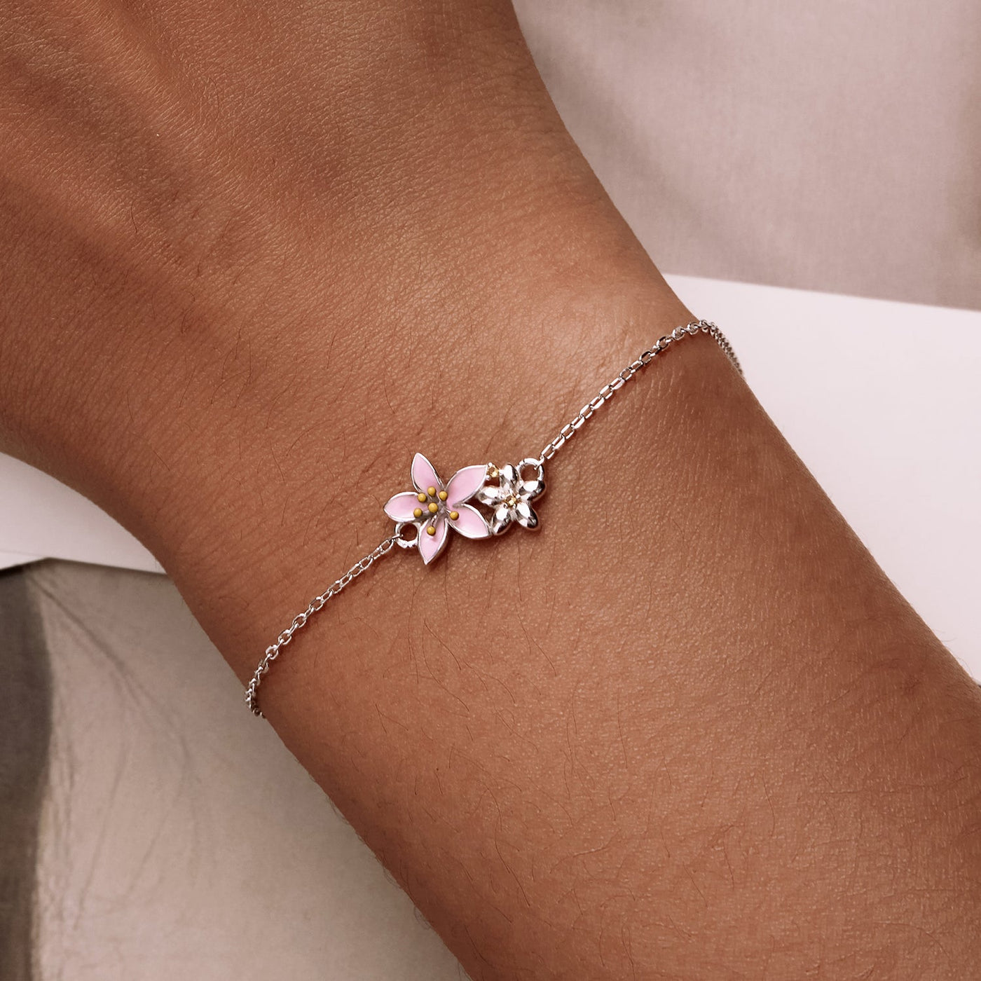 Cherry Blossom Strand Bracelet - The Silver Goose SA