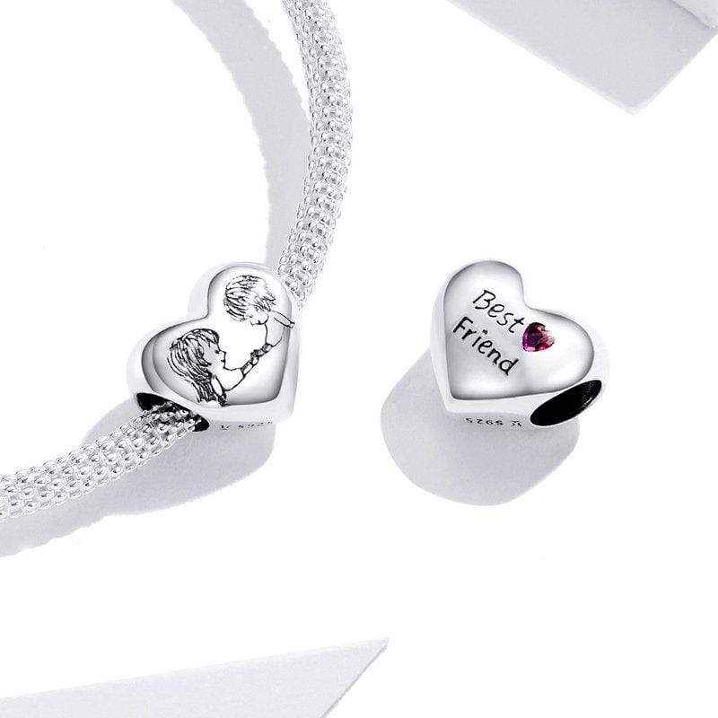 Childhood Heart Charm - The Silver Goose SA