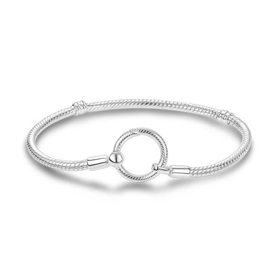 Circle Snake Chain Bracelet - The Silver Goose SA