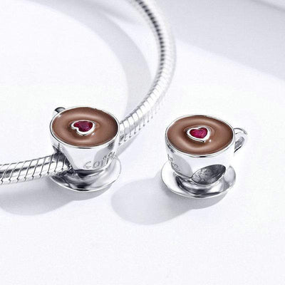 Coffee Cup Charm - The Silver Goose SA