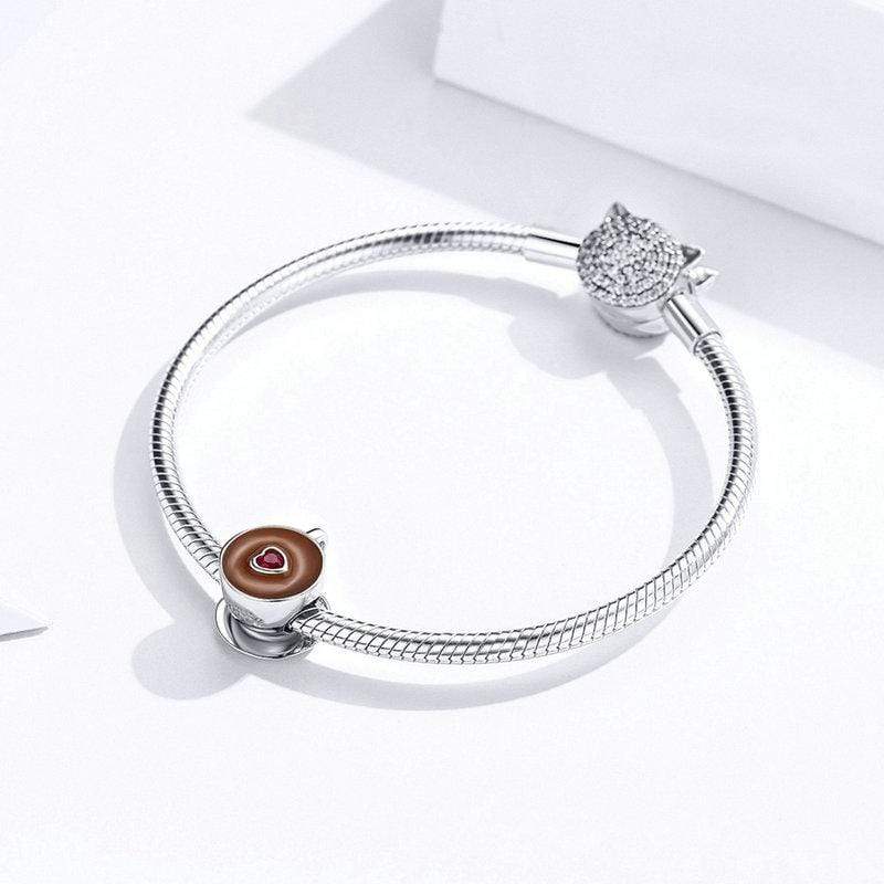 Coffee Cup Charm - The Silver Goose SA